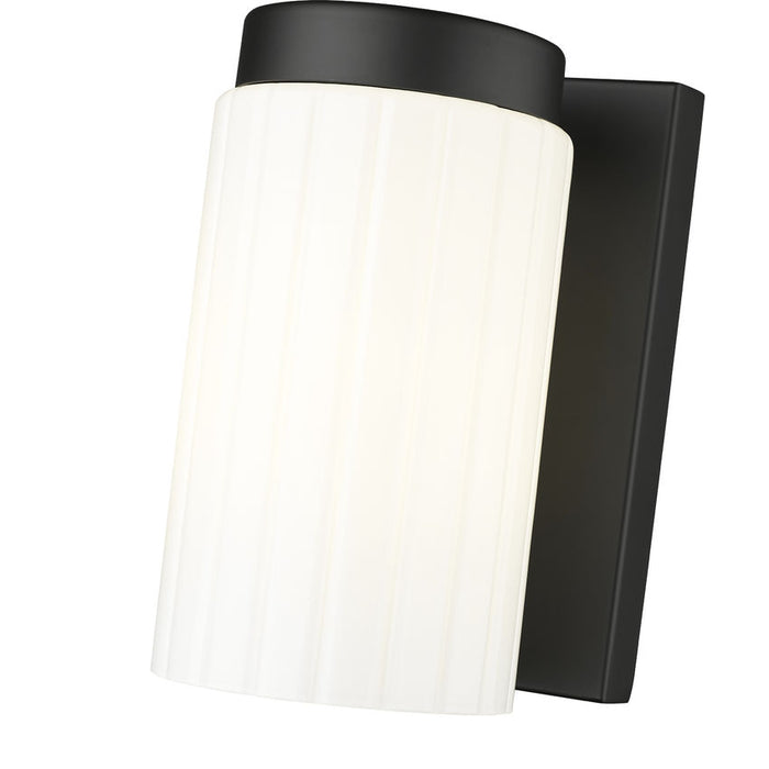 Z-Lite Burk Wall Sconce Matte Black 1 Light 746-1S-MB | theLightShop