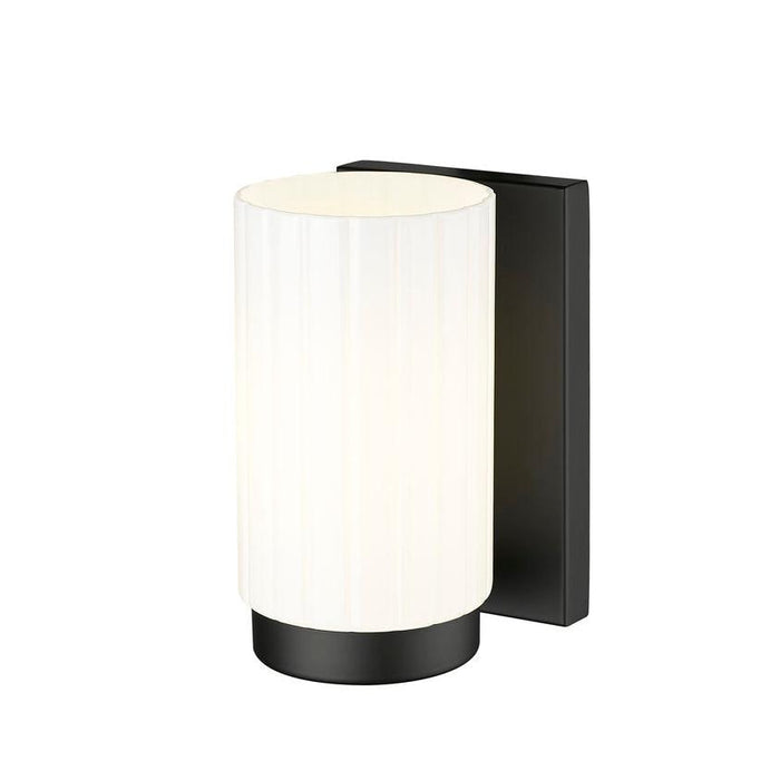 Z-Lite Burk Wall Sconce Matte Black 1 Light 746-1S-MB | theLightShop