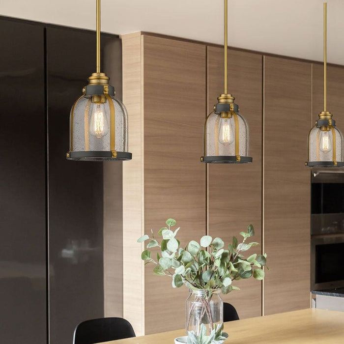 Z-Lite Burren Bronze Brass Mini-Pendant 337MP-BRZ-HB | theLightShop