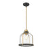 Z-Lite Burren Bronze Brass Pendant 337P12BRZ-HB | theLightShop