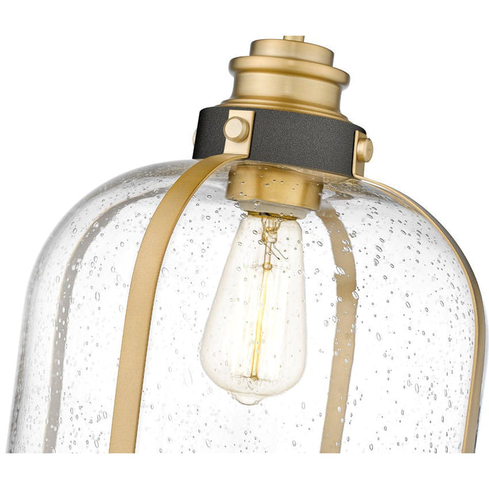 Z-Lite Burren Bronze Brass Pendant 337P12BRZ-HB | theLightShop