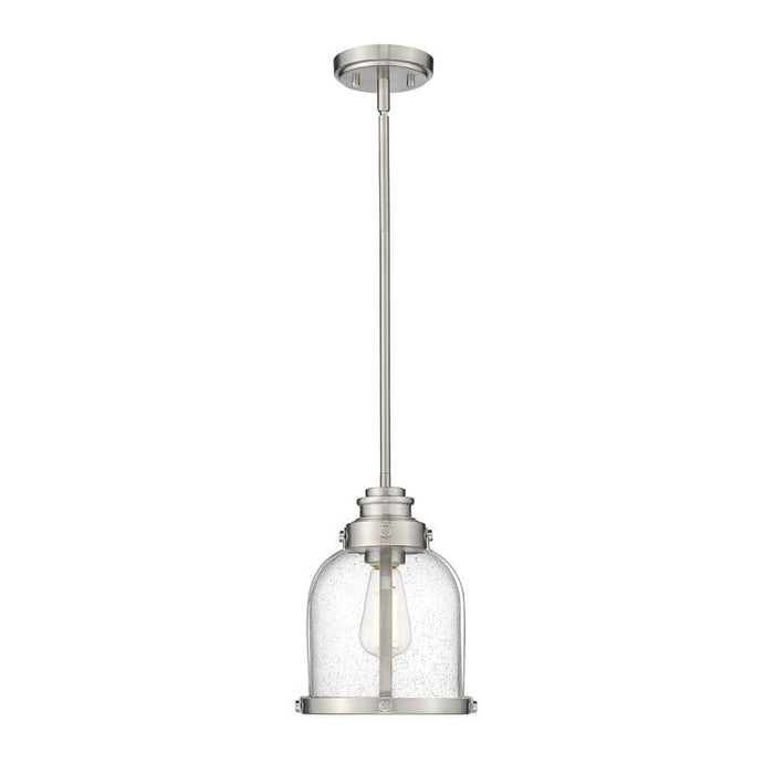 Z-Lite Burren Brushed Nickel Mini-Pendant 337MP-BN | theLightShop