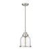 Z-Lite Burren Brushed Nickel Mini-Pendant 337MP-BN | theLightShop