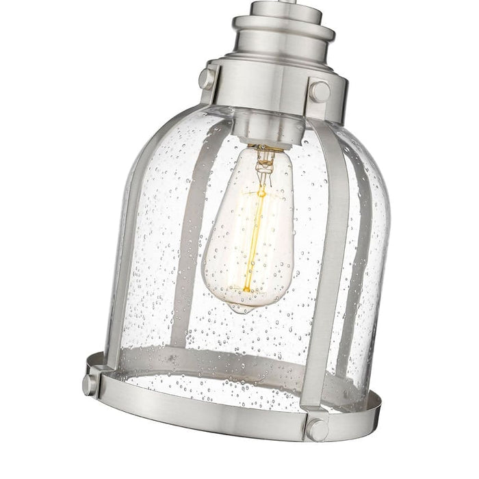 Z-Lite Burren Brushed Nickel Mini-Pendant 337MP-BN | theLightShop