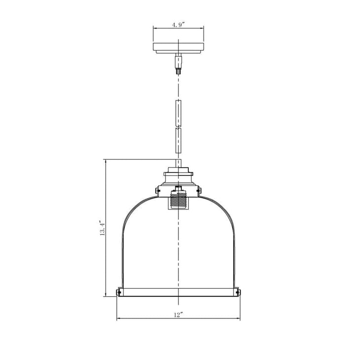 Z-Lite Burren Brushed Nickel Mini-Pendant 337MP-BN | theLightShop