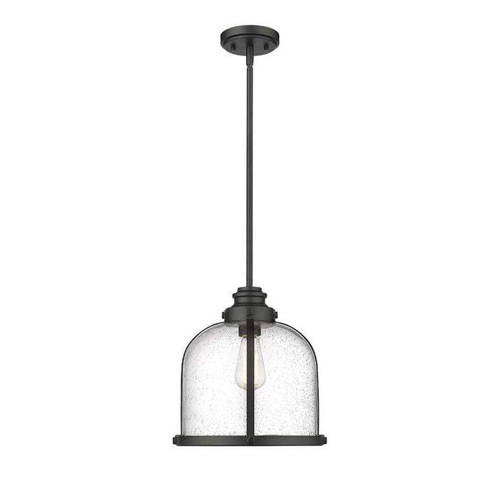 Z-Lite Burren Matte Black Pendant 337P12MB | theLightShop