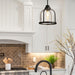 Z-Lite Burren Matte Black Pendant 337P12MB | theLightShop