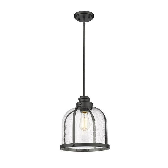 Z-Lite Burren Matte Black Pendant 337P12MB | theLightShop