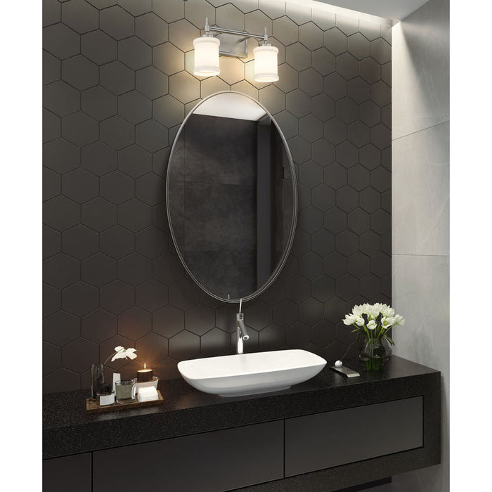 Z-Lite Cadoc Vanity Brushed Nickel 2 Light 622-2V-BN | theLightShop