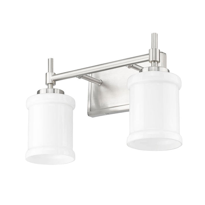 Z-Lite Cadoc Vanity Brushed Nickel 2 Light 622-2V-BN | theLightShop