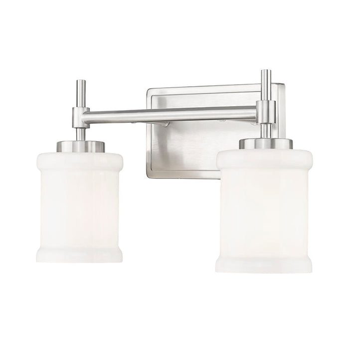 Z-Lite Cadoc Vanity Brushed Nickel 2 Light 622-2V-BN | theLightShop