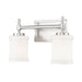 Z-Lite Cadoc Vanity Brushed Nickel 2 Light 622-2V-BN | theLightShop