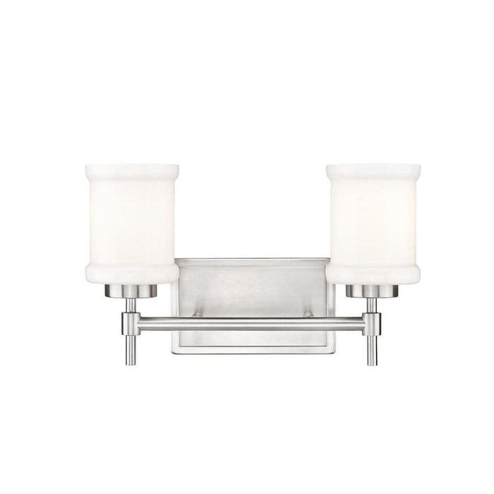 Z-Lite Cadoc Vanity Brushed Nickel 2 Light 622-2V-BN | theLightShop