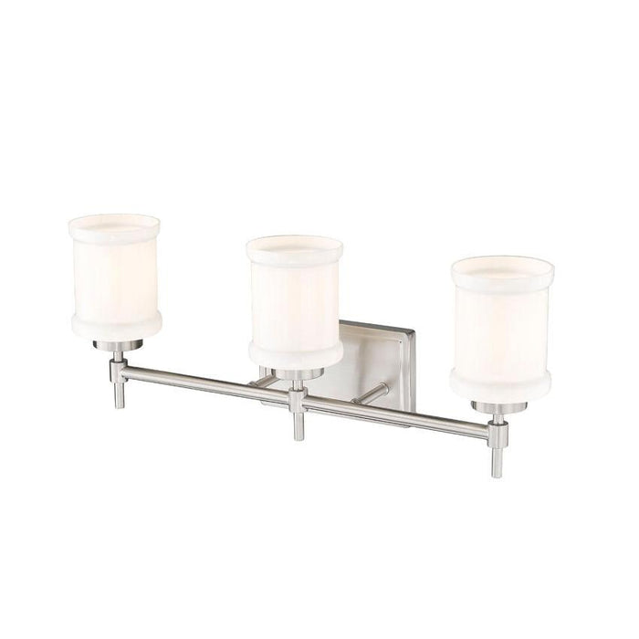Z-Lite Cadoc Vanity Brushed Nickel 3 Light 622-3V-BN | theLightShop