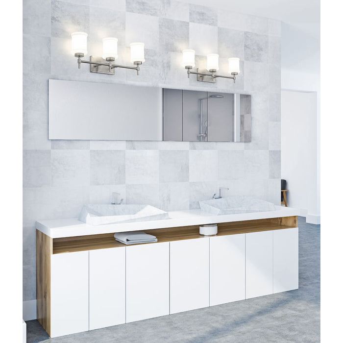Z-Lite Cadoc Vanity Brushed Nickel 3 Light 622-3V-BN | theLightShop