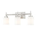 Z-Lite Cadoc Vanity Brushed Nickel 3 Light 622-3V-BN | theLightShop