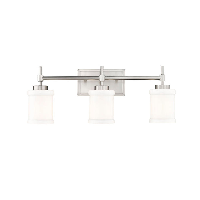 Z-Lite Cadoc Vanity Brushed Nickel 3 Light 622-3V-BN | theLightShop