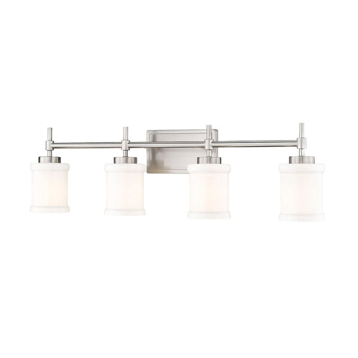 Z-Lite Cadoc Vanity Brushed Nickel 4 Light 622-4V-BN | theLightShop
