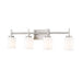 Z-Lite Cadoc Vanity Brushed Nickel 4 Light 622-4V-BN | theLightShop