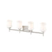 Z-Lite Cadoc Vanity Brushed Nickel 4 Light 622-4V-BN | theLightShop