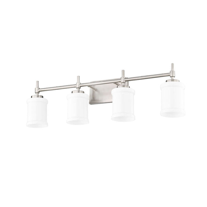 Z-Lite Cadoc Vanity Brushed Nickel 4 Light 622-4V-BN | theLightShop