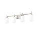 Z-Lite Cadoc Vanity Brushed Nickel 4 Light 622-4V-BN | theLightShop