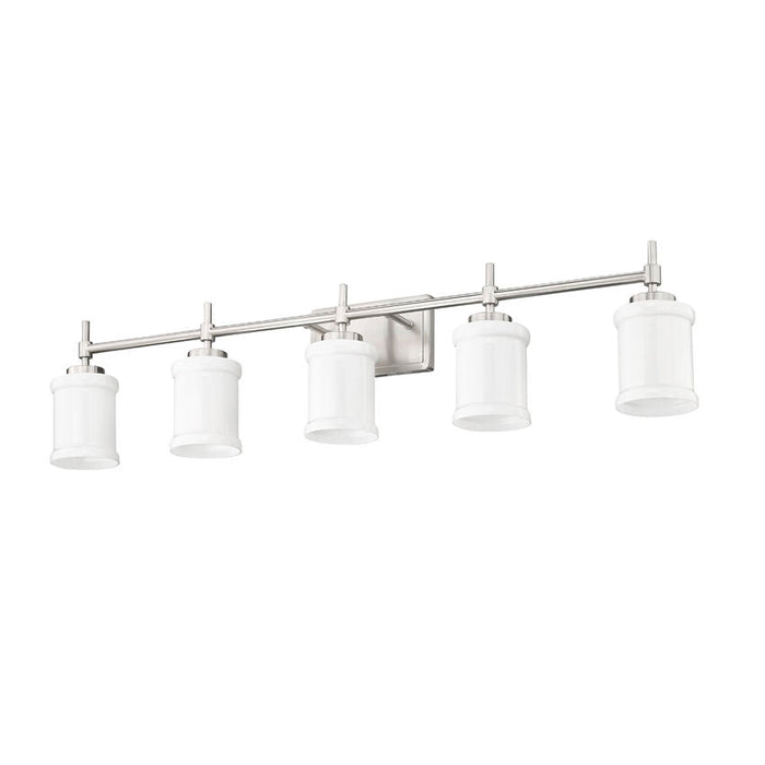 Z-Lite Cadoc Vanity Brushed Nickel 5 Light 622-5V-BN | theLightShop