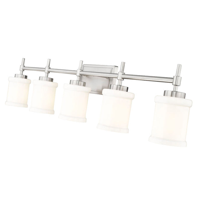 Z-Lite Cadoc Vanity Brushed Nickel 5 Light 622-5V-BN | theLightShop