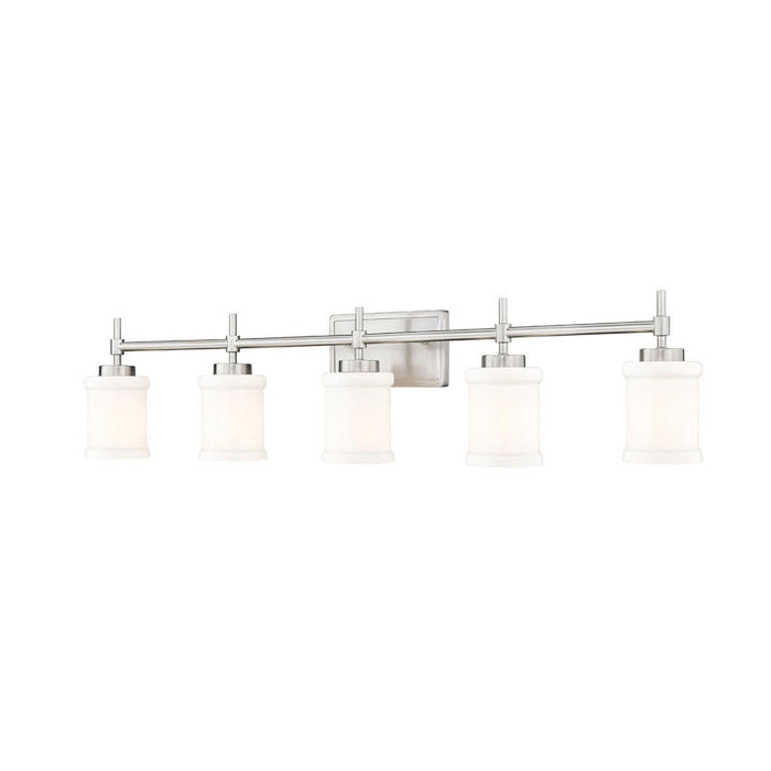 Z-Lite Cadoc Vanity Brushed Nickel 5 Light 622-5V-BN | theLightShop