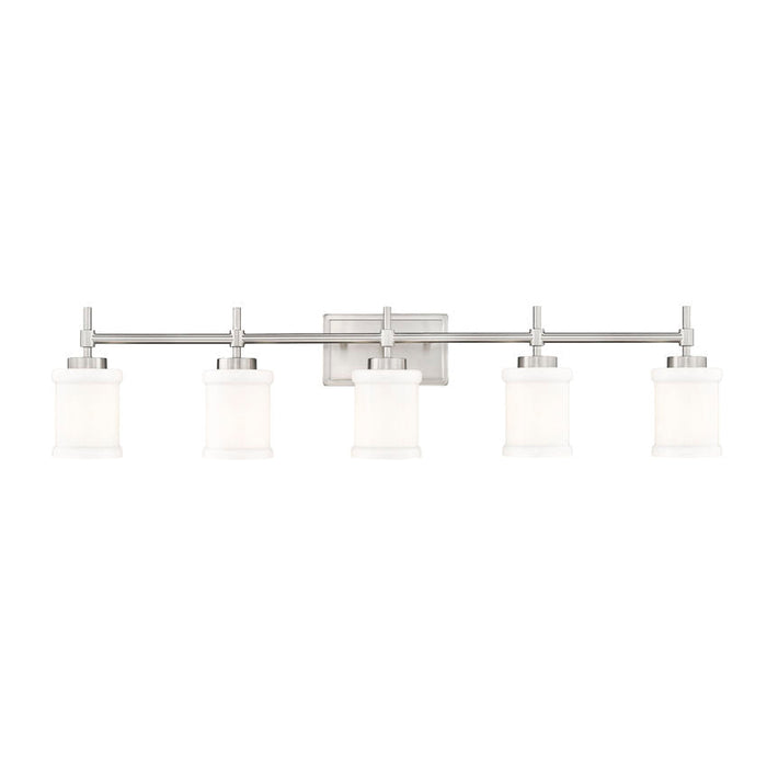 Z-Lite Cadoc Vanity Brushed Nickel 5 Light 622-5V-BN | theLightShop