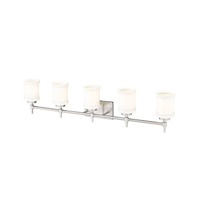 Z-Lite Cadoc Vanity Brushed Nickel 5 Light 622-5V-BN | theLightShop
