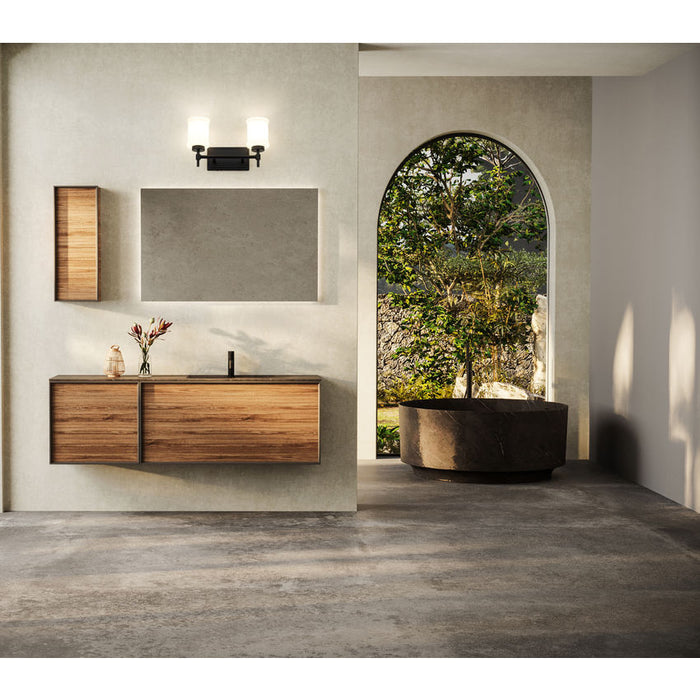 Z-Lite Cadoc Vanity Matte Black 2 Light 622-2V-MB | theLightShop