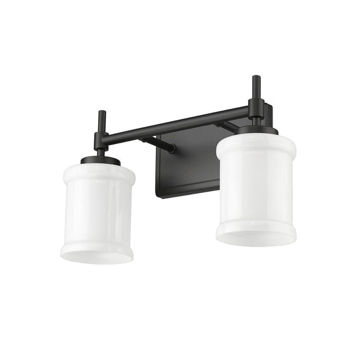 Z-Lite Cadoc Vanity Matte Black 2 Light 622-2V-MB | theLightShop