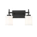 Z-Lite Cadoc Vanity Matte Black 2 Light 622-2V-MB | theLightShop