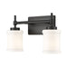Z-Lite Cadoc Vanity Matte Black 2 Light 622-2V-MB | theLightShop