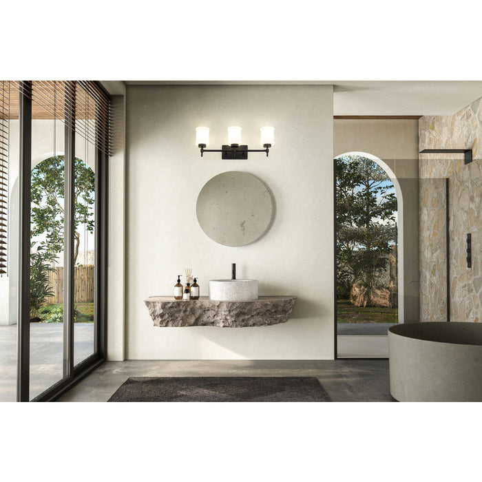 Z-Lite Cadoc Vanity Matte Black 3 Light 622-3V-MB | theLightShop