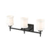 Z-Lite Cadoc Vanity Matte Black 3 Light 622-3V-MB | theLightShop