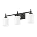Z-Lite Cadoc Vanity Matte Black 3 Light 622-3V-MB | theLightShop