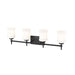 Z-Lite Cadoc Vanity Matte Black 4 Light 622-4V-MB | theLightShop