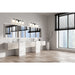 Z-Lite Cadoc Vanity Matte Black 4 Light 622-4V-MB | theLightShop