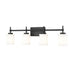 Z-Lite Cadoc Vanity Matte Black 4 Light 622-4V-MB | theLightShop