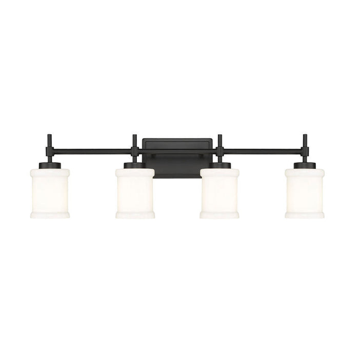 Z-Lite Cadoc Vanity Matte Black 4 Light 622-4V-MB | theLightShop
