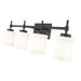 Z-Lite Cadoc Vanity Matte Black 4 Light 622-4V-MB | theLightShop