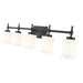 Z-Lite Cadoc Vanity Matte Black 5 Light 622-5V-MB | theLightShop
