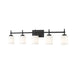 Z-Lite Cadoc Vanity Matte Black 5 Light 622-5V-MB | theLightShop