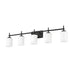 Z-Lite Cadoc Vanity Matte Black 5 Light 622-5V-MB | theLightShop