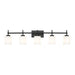 Z-Lite Cadoc Vanity Matte Black 5 Light 622-5V-MB | theLightShop