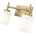 Z-Lite Cadoc Vanity Modern Gold 2 Light 622-2V-MGLD | theLightShop