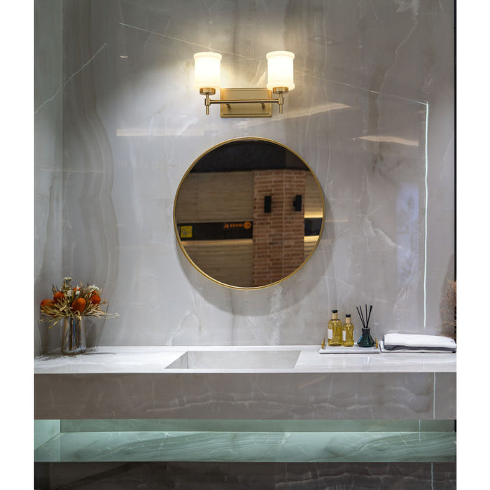 Z-Lite Cadoc Vanity Modern Gold 2 Light 622-2V-MGLD | theLightShop