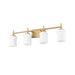 Z-Lite Cadoc Vanity Modern Gold 4 Light 622-4V-MGLD | theLightShop